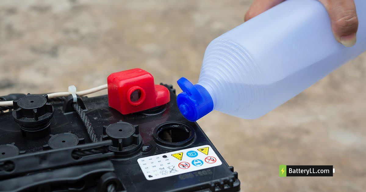 Filling Distilled Water in a car battery
